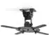 Nedis Projektordeckenhalterung 360° drehbar, neigbar, 10kg, Stahl, schwarz (PJCM100BK)