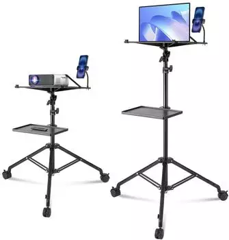 VEVOR Beamer-Ständer Stativ mit Rollen, höhenverstellbar 79,5-171cm (ZG-SJJTY-JL)