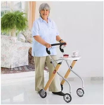 Trust Care Indoor Rollator Let's Go Holz/silber