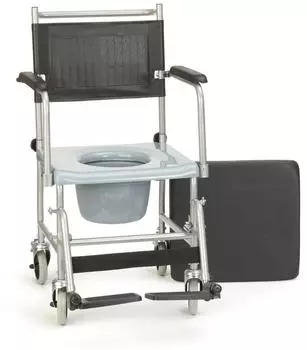 Eschenbach Toilettenstuhl Fahrbar pulverbeschichtet