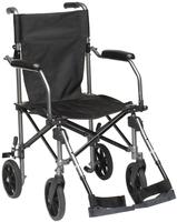Drive Medical TC005 Travelite Transport-Rollstuhl aus Aluminium, 46 cm