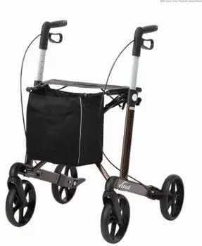 Russka Rollator Vital Sitzhöhe 62 cm mokka