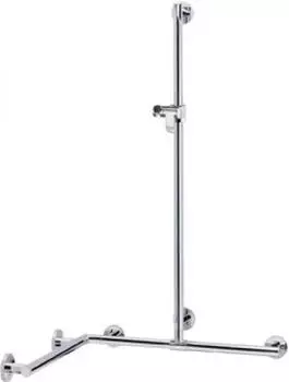 Keuco Plan Care 34915 Duschhandlauf mit Brausestange 1097 x 797 x 1264 mm Aluminium silber-eloxiert