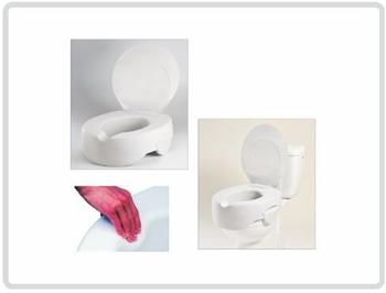 Sani-Alt Soft Toilettensitzerhöher mit Deckel weich