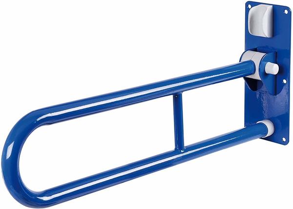 GAH ALBERTS Stützklappgriff Stahl, blau kunststoffbeschichtet, 765 mm