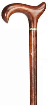 Ossenberg Holz Gehstock mit Derbygriff 3 XL