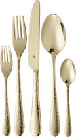WMF Besteck-Set "Sitello" geschmiedete Messer, farbecht, Wellenschliff,