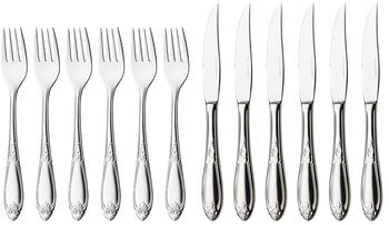 Hardanger Bestikk Nina Steak-Besteck 12 Teile Edelstahl