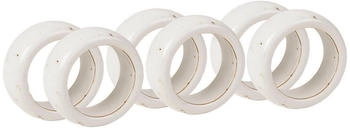 Broste Copenhagen Nordic Vanilla Serviettenring 6er-Pack Cream with grains