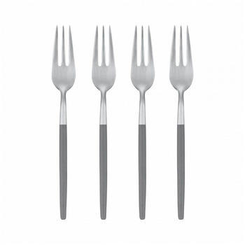 Blomus Kuchengabeln 4er-Set Maxime Sharkskin Edelstahl Kunststoff 15 cm 64357 Blomus Kuchengabeln 4er-Set Maxime Sharkskin Edelstahl Kunststoff 15 cm 64357