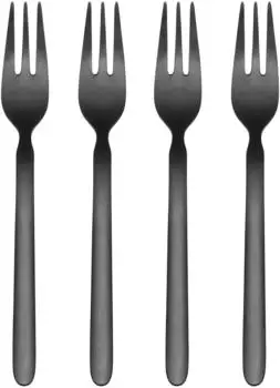 Blomus 4er Set Kuchengabeln -STELLA- 15.5 cm schwarz