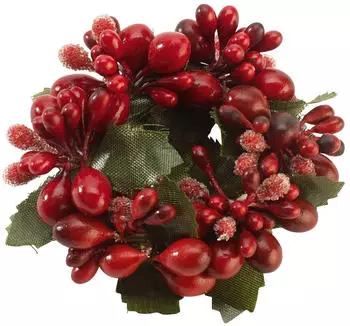 Villeroy & Boch Winter Collage Accessoires Serviettenring rote Beeren aus Kunststoff d: 6 cm