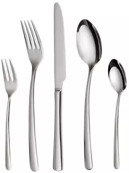 Gr&auml;we Tafelbesteck SYLT 10-tlg, Edelstahl, silber