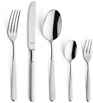 Amefa Satina Besteckset 30-tlg. f&uuml;r 6 Personen, 18/10 Edelstahl (131503AG30D02)