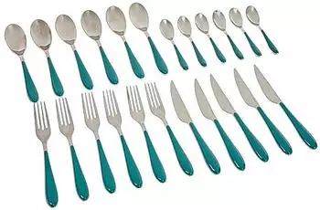 Bugatti Gioia Besteck-Set 24-teilig Edelstahl Celadongr&uuml;n (GGCV-023F50)