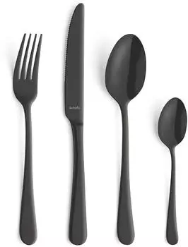 Amefa Austin Besteckset 16-teilig, Edelstahl 18/0, schwarz (1410ATMBA1B60)