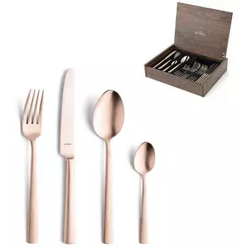 Amefa Ventura Besteck-Set 24-tlg. Edelstahl 18/10 PVD-beschichtet Kupfer (1924AEMDF3C40)