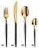 Amefa Soprano Besteckset 16-teilig Edelstahl PVD-Veredelung Schwarz/Messing (1114DUTR16B60)
