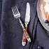 Gräwe Nürnberg Dessertbesteck-Set 12-teilig, Edelstahl, braune Griffe