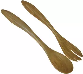 B&eacute;rard Terra Salatbesteck 2-teilig, Olivenholz (05375)