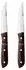 Gense Old Farmer Classic XL Steakmesser 2er Set, Holzlaminat, 18/8 Edelstahl, 23.5cm (20350)