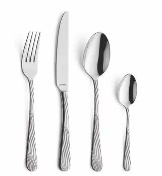 Amefa Austin Tide Besteckset 24-teilig, Edelstahl, 6 Personen (141602TR26C40)
