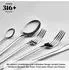 Karaca Look Besteck-Set 84-teilig, 12 Personen, 316+ Stahl (153.03.08.1399)