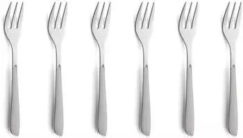 Kuppels Besteck-Serie Prisma hellgrau - Kuchengabel-Set 6tlg. Prisma hellgrau