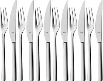 Silit Trend Steakbesteck 12-teilig, Edelstahl 18/10, Wellenschliff (96500131-0)