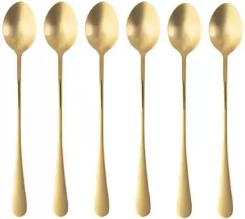 Intirilife L&ouml;ffel-Set 6-teilig, Edelstahl, 19cm (IL-100923)