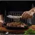 Zayiko MysticMagma Steakmesser, Damaststahl, 13cm Klinge, Ahornwurzelholzgriff
