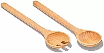 OXO Good Grips Salatbesteck aus Buchenholz, 2-teilig (11397600)