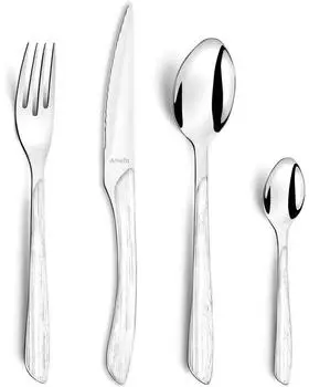 Amefa Eclat Nature Besteck-Set 24-teilig, weißes Holz (2274PVAF02C40)