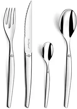 Lou Laguiole Jet 16-tlg. Besteckset 4 Personen, Edelstahl 18/0 (251300AF41B60)