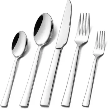 LuxusKollektion Besteck-Set, Edelstahl poliert, 30-teilig, 6 Personen