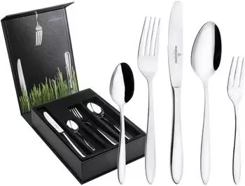 Picard & Wielp&uuml;tz Bozen Tafelbesteck-Set 30-teilig mit Besteckbox, silber (30768768-0)