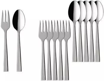 Villeroy & Boch Victor Kaffeebesteck-Set, Edelstahl, 12-teilig