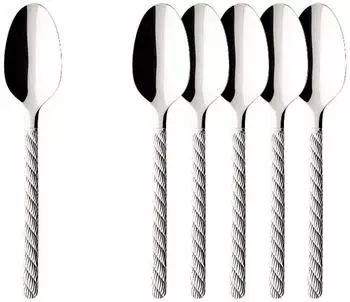 Villeroy & Boch Montauk Tafellöffel, Metall, silber, 6er Set (4057743083940)
