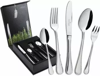 Picard & Wielpütz Ligato Tafelbesteck-Set 30-teilig mit Besteckbox (23295007-0)