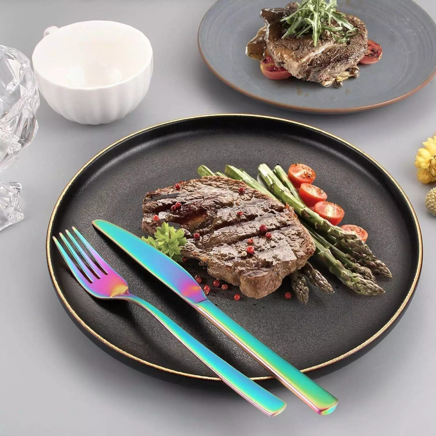 LuxusKollektion Besteckset 30-teilig für 6 Personen, mehrfarbig, Edelstahl Besteckset ab 77,99€