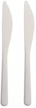 Papstar Tafelmesser 50-tlg. 18,5 cm Wei&szlig; Kunststoff