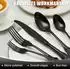 LuxusKollektion Besteckset 30-teilig, schwarz matt, Edelstahl, 6 Personen