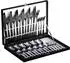 LuxusKollektion Besteck-Set 30-teilig, 6 Personen, schwarz, 18/10 Edelstahl