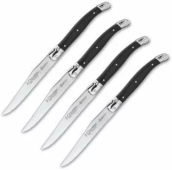 Bergner 01481 Steakmesser-Set 4-teilig, Edelstahl (826310724)