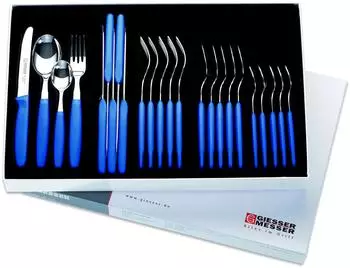 Giesser Besteckset Blau Edelstahl
