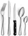 LuxusKollektion Besteck-Set 30-teilig, Edelstahl, für 6 Personen, mit Steakmessern