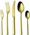 LuxusKollektion Besteck-Set 60-teilig für 12 Personen, Edelstahl 18/10, champagner gold