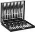 LuxusKollektion Besteck-Set 24-tlg. Edelstahl 18/10, schwarz, 6 Personen