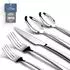 LuxusKollektion Besteck-Set 20-teilig, Edelstahl, silber, 4 Personen