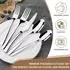 LuxusKollektion Besteck-Set 20-teilig, Edelstahl, silber, 4 Personen